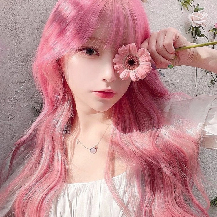 Light pink cosplay wig best sale