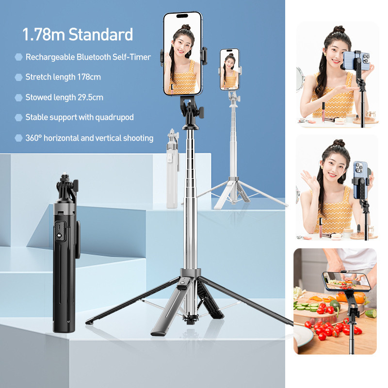 Auto Face 360° Tracking Phone Selfie Stick Bluetooth Remote Control ...