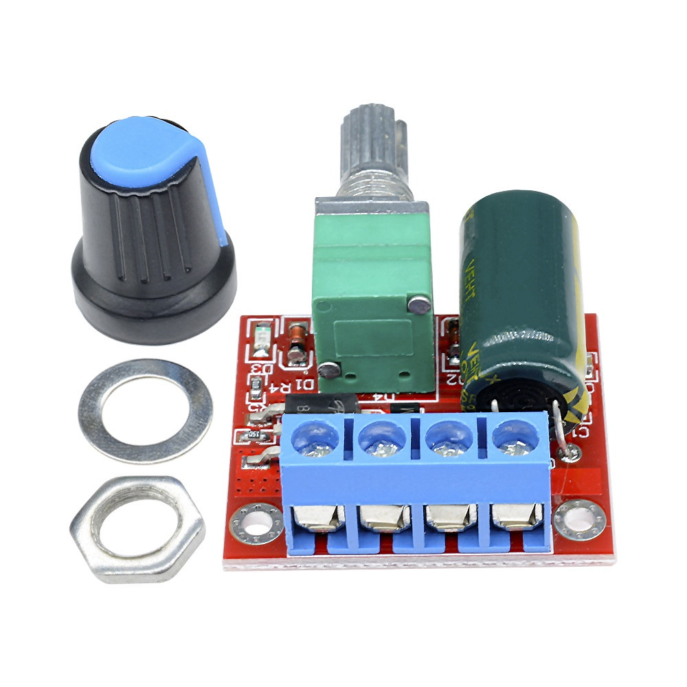 3PCS Mini 5A PWM Max 90W DC Motor Speed Controller Board Module DC-DC ...