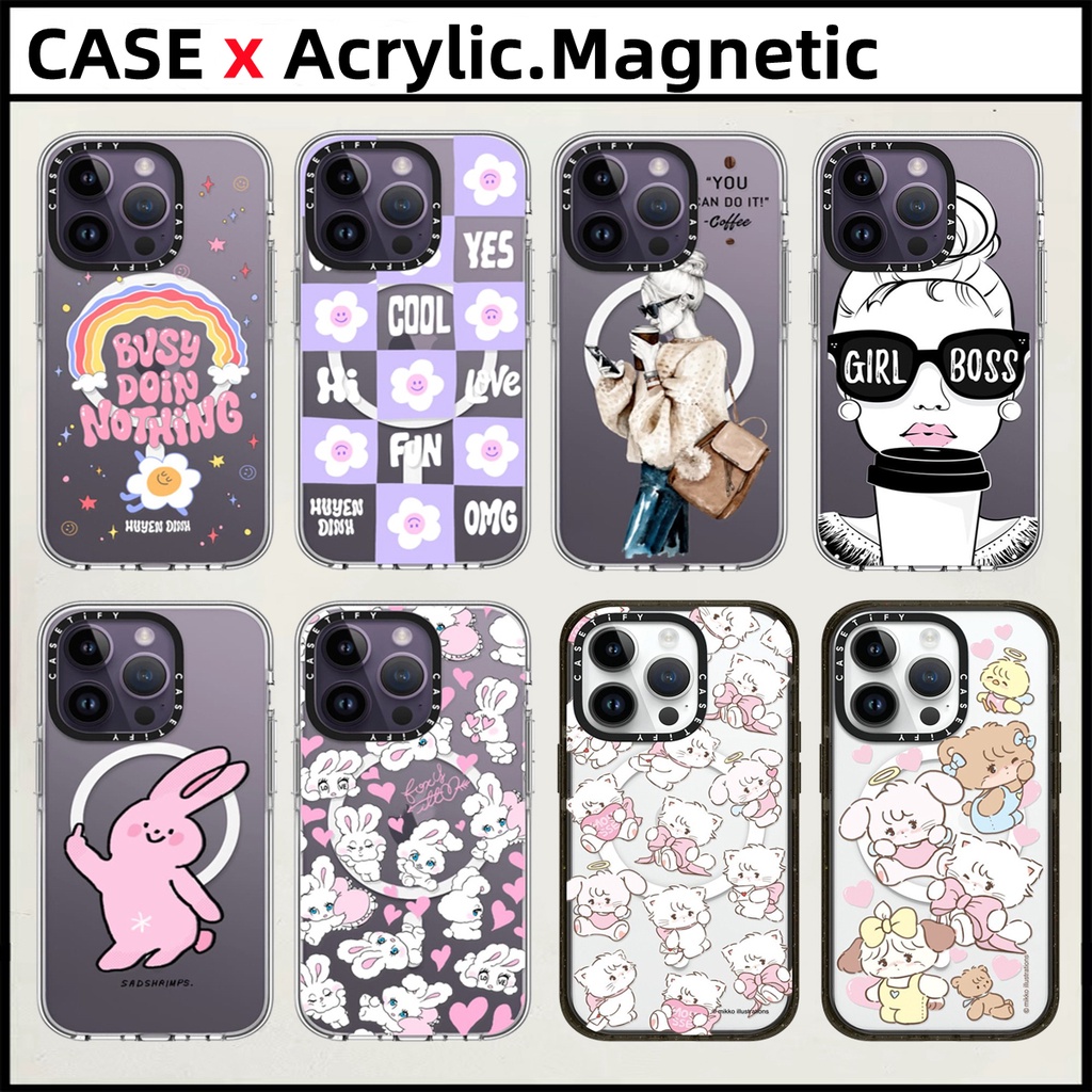 CASETIFY【Busy Doing Nothing】Acrylic Magnetic Casing For iPhone 15 Pro