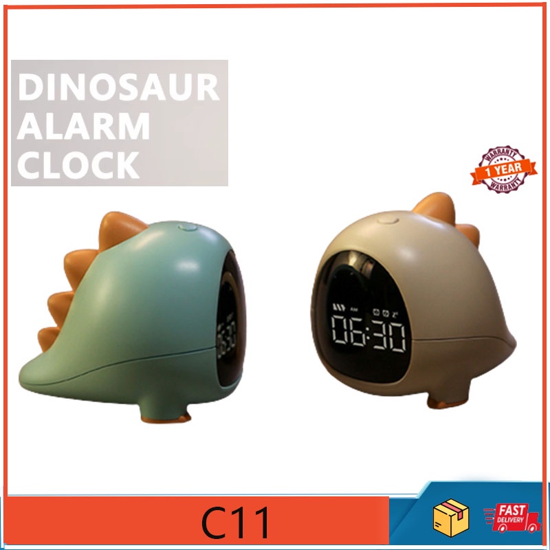 Dinosaur Alarm Clock C11 Small Dinosaur Alarm Clock Desktop Small Clock Rechargeable Design