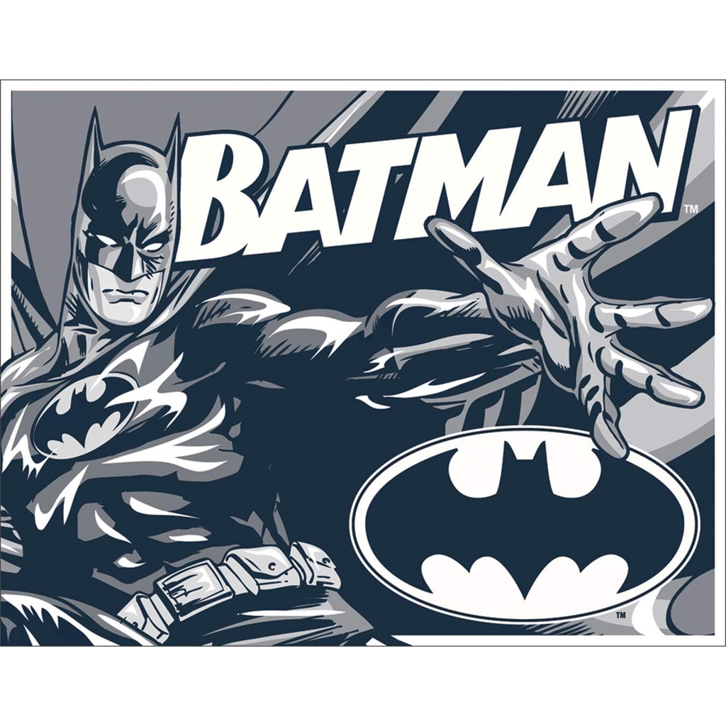 Batman Comic Logo Metal Tin Sign 20*30cm | Shopee Philippines