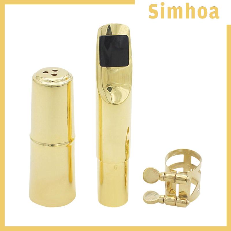 [SIMHOA] Alto Sax Metal Mouthpiece with Ligature and Cap Install