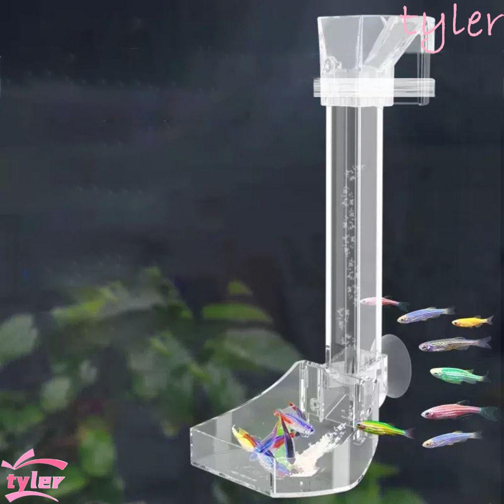 TYLER1 Fish Feeding Tube Transparent 1 Set with Suction Cup