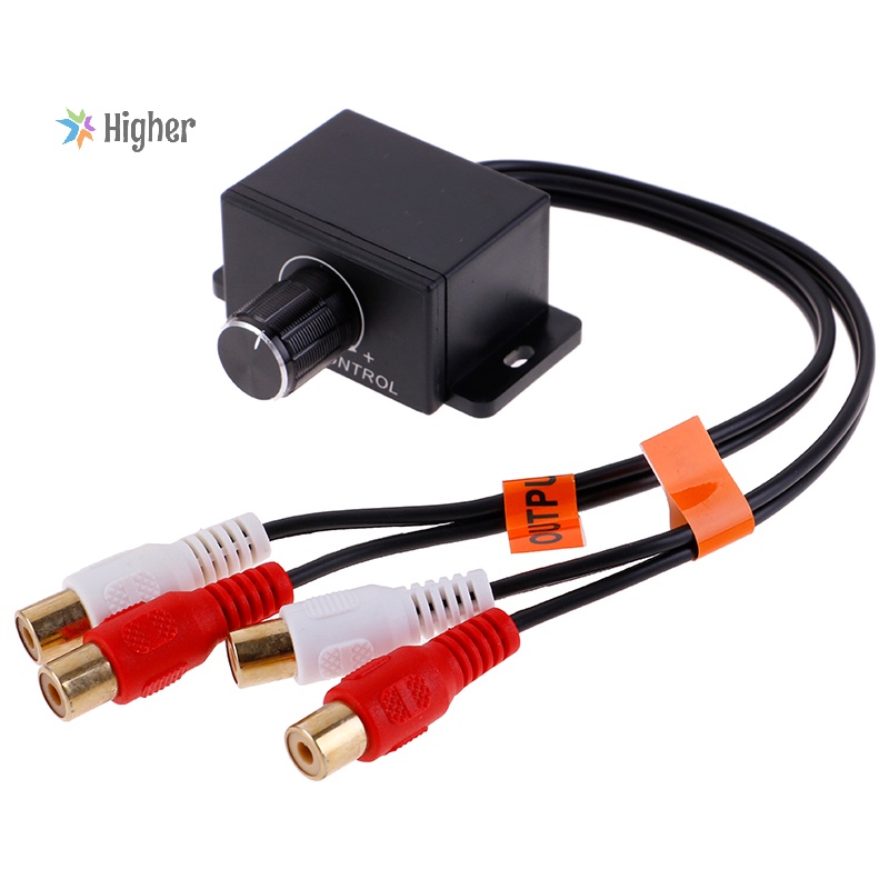 Higher＞ Car Home Audio Amplifier Bass RCA Gain Level Volume Control