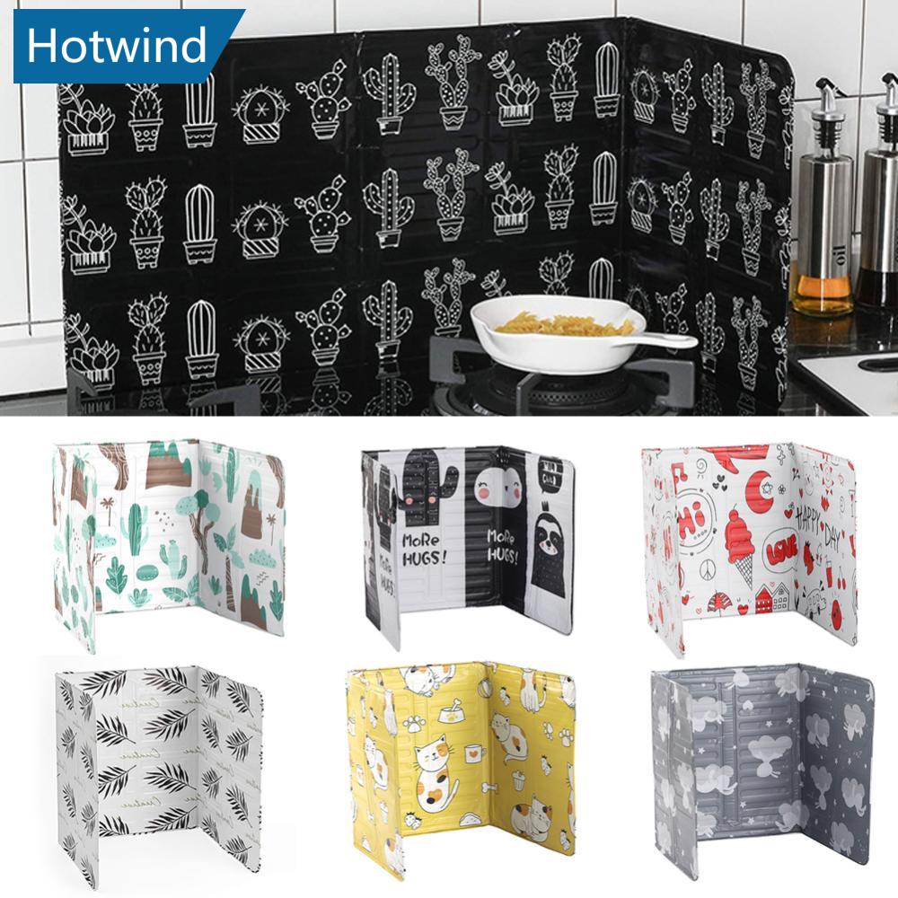 HW Aluminium Foil Kitchen Oil Anti Splatter Shield Guard Cooking Frying ...