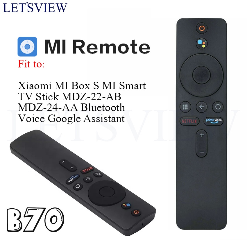 LETSVIEW EDITION 4 B70 Mi Remote Control for Xiaomi MI Box S MI Smart ...