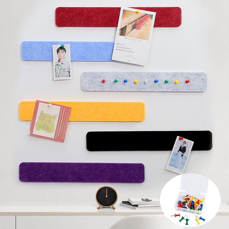Felt Bulletin Board SelfAdhesive No Damage for Wall, Felt Pin Board