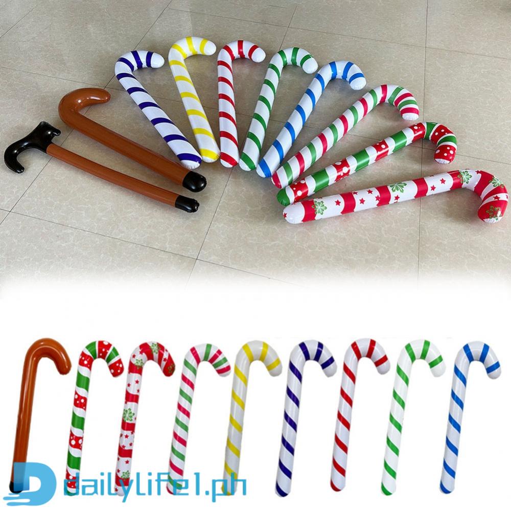 Inflatable Candy Cane Toy 88cm Tall for a Whimsical Christmas