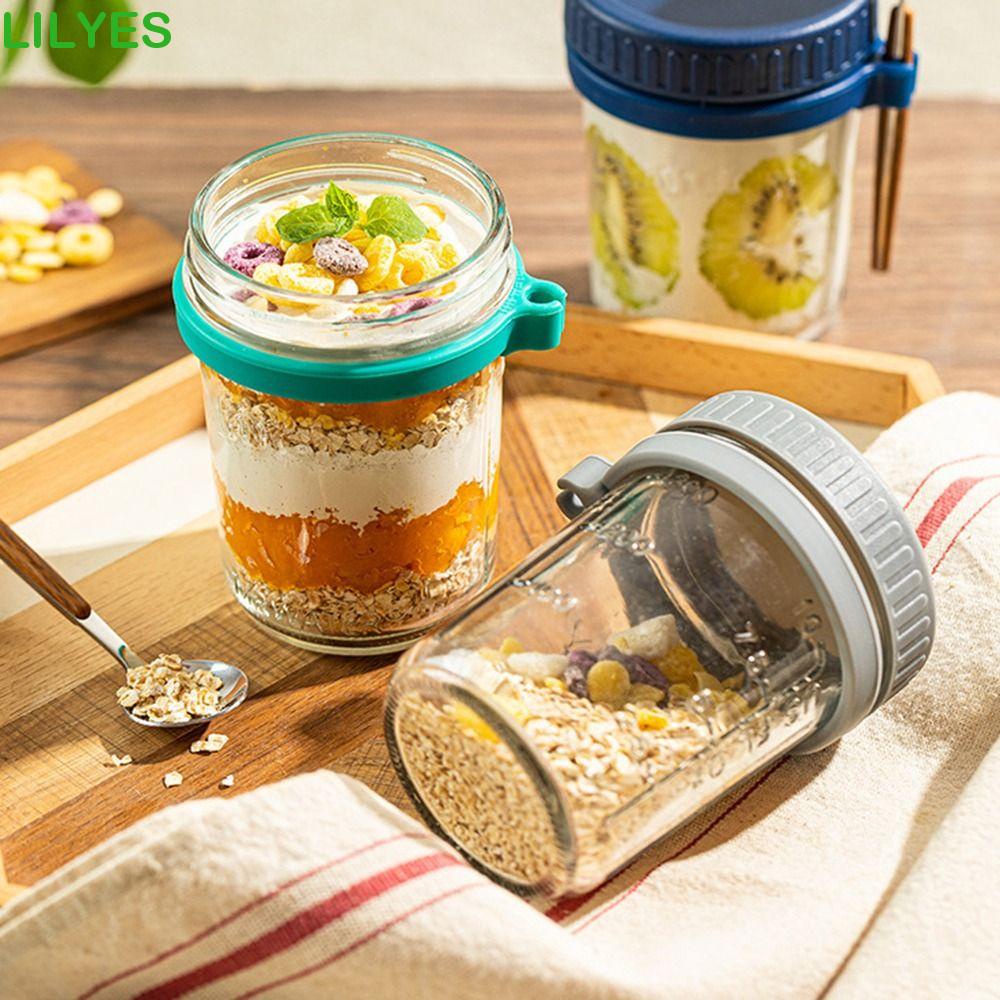 Temperature Resistant Salad Saver Overnight Oats Jars Food Container Cereal  Box