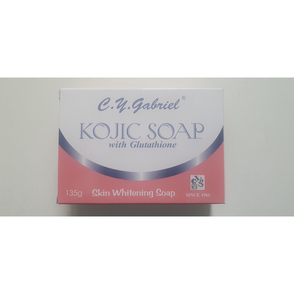 CY Gabriel Kojic Soap with Glutathione 135g Skin Whitening Soap 1pc only |  Shopee Philippines