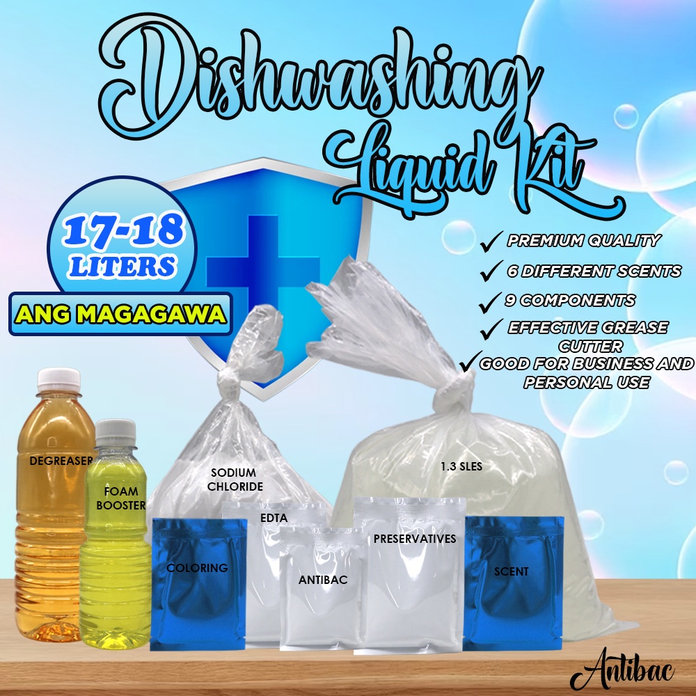 LH08 DIY Dishwashing Liquid Negosyo Pack 1718L Yield Dishwashing