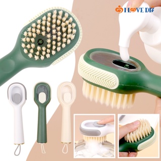 Multifunctional Shoe Brushes With Soap Dispenser Long Handle Brush Cleaner