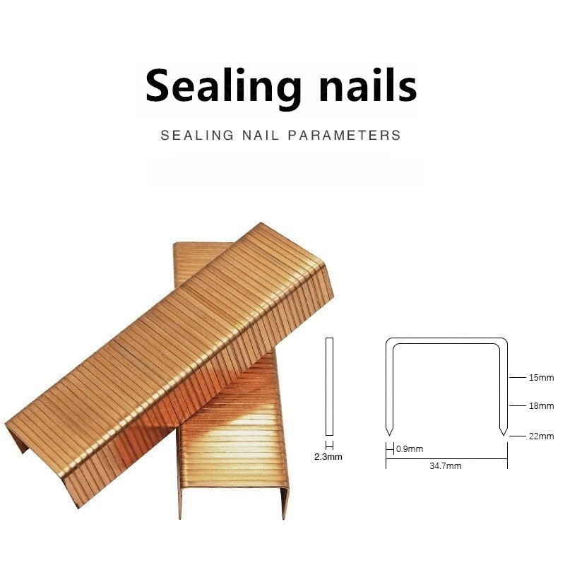 Cardboard Staples U Shape Copper Plated Sealing Nails Pcs Box Mm Mm Shopee