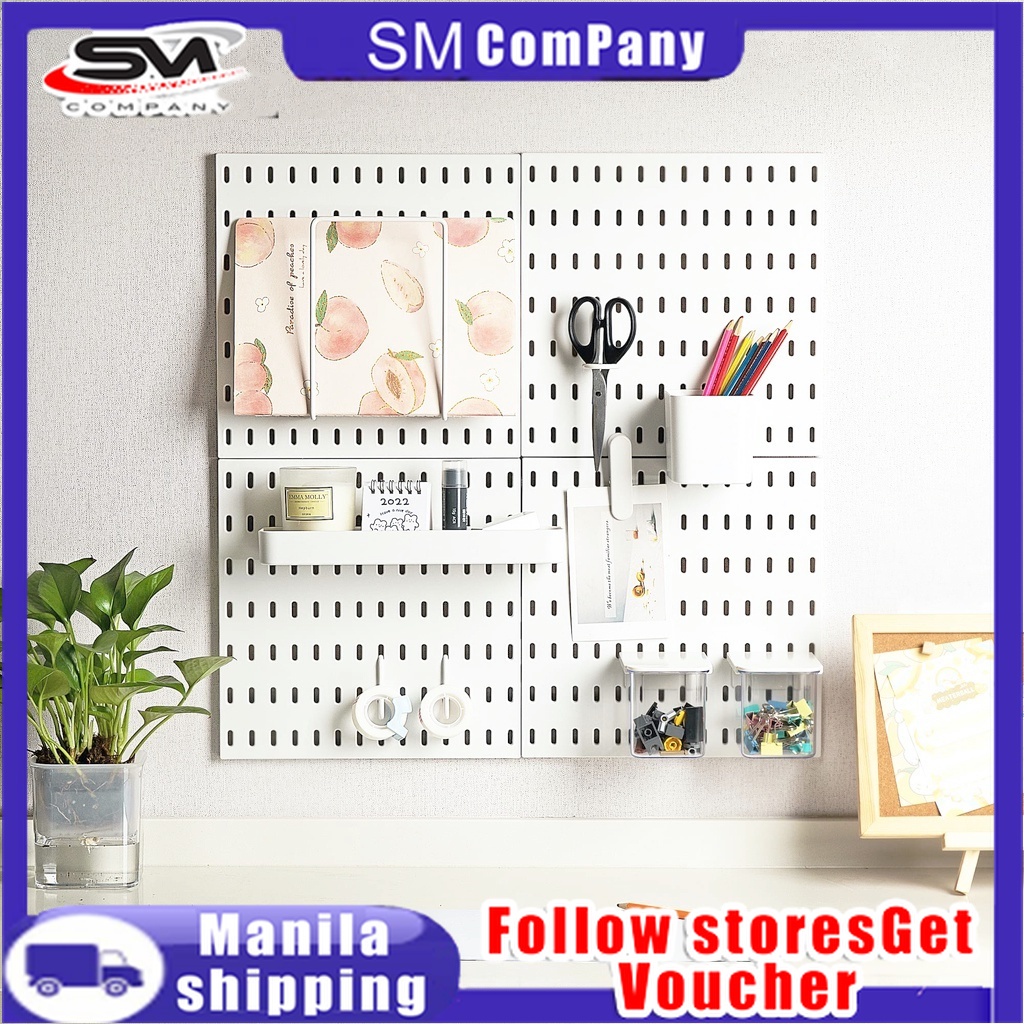 Wall Shelf Pegboard Switch Rack Kit Hole Board Wall Home Decor Hanger ...