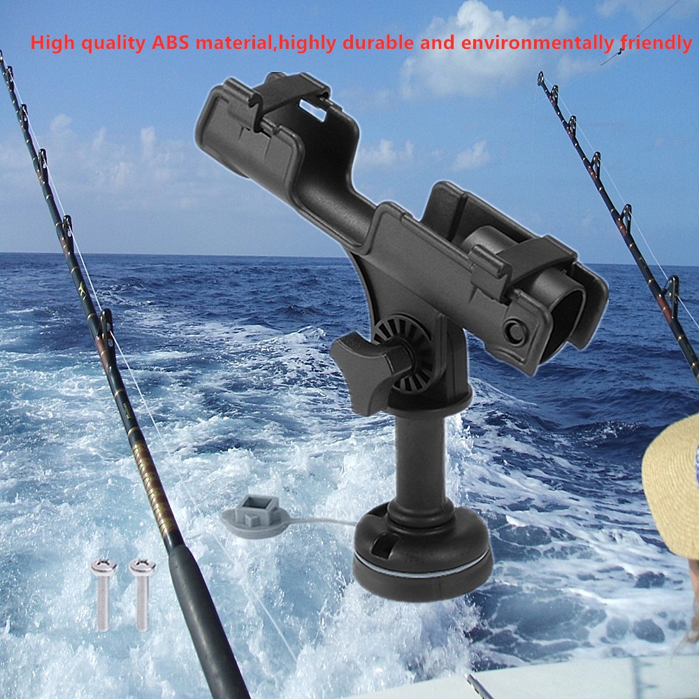 Plastic Adjustable Removable Fishing Rod Pole Holder Stand For Fishing ...