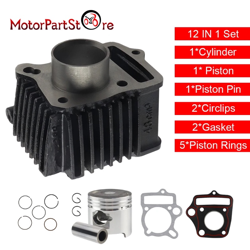 Cylinder Piston Assembly Kit for Honda Z50 Z50A Z50R XR50R CRF50F 50CC ...