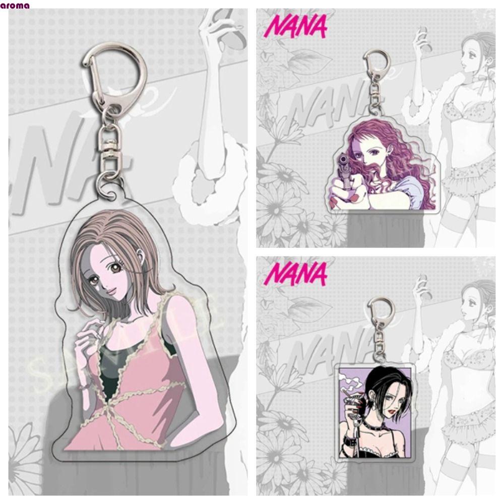 AROMA NANA Acrylic Keychain, Acrylic Anime NANA NANA Key Ring, Figures Key  Ring Ai Yazawa Osaki Same Person NANA Pendant Bag Accessories