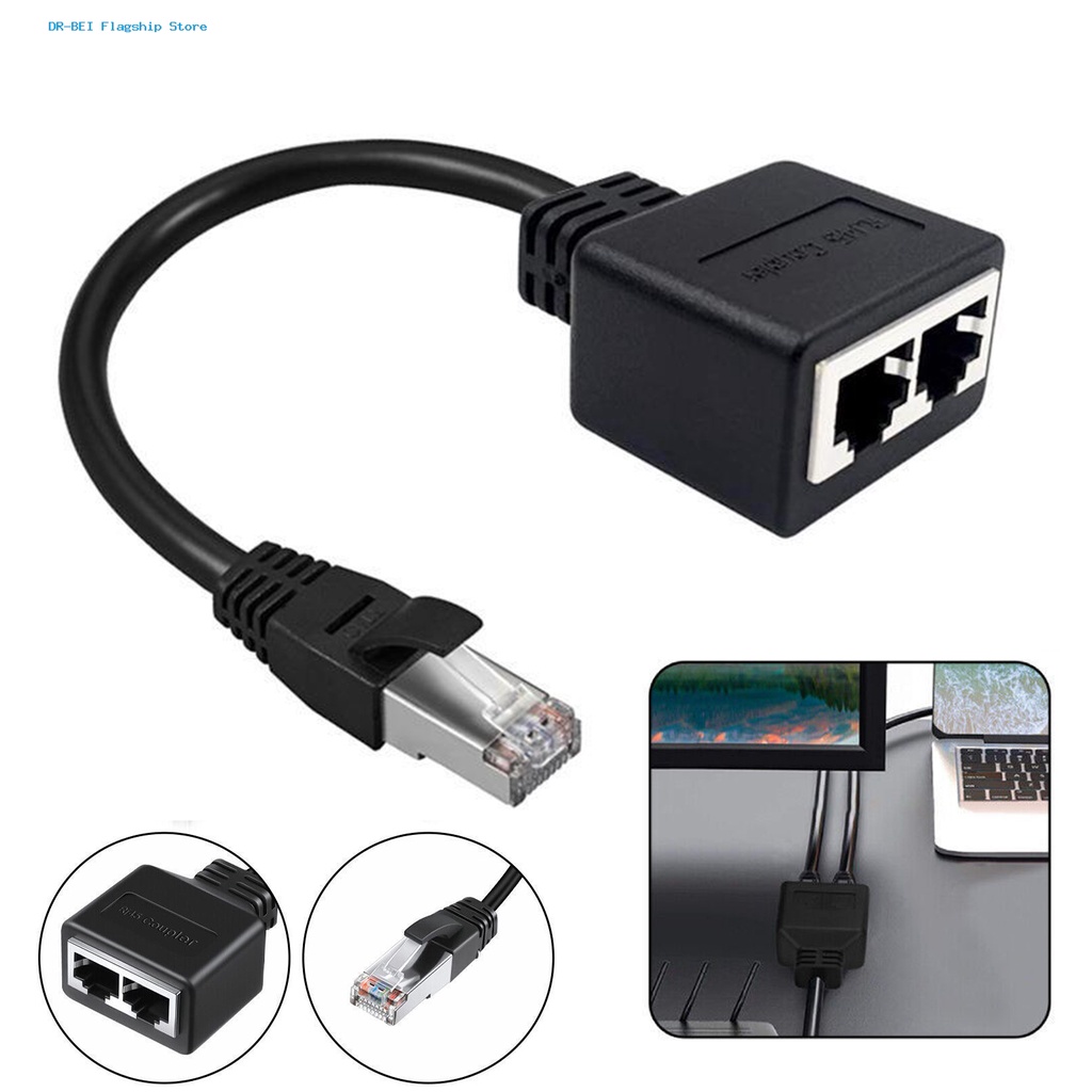 BE-Ethernet Cable Splitter RJ45 High-Speed Easy Installation Wide ...