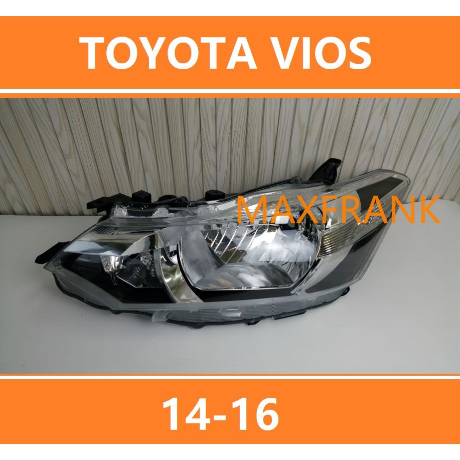 For Toyota Vios 14 16 Ncp150 Headlamp Headlight Lens Head Lamp Front Light Shopee Philippines