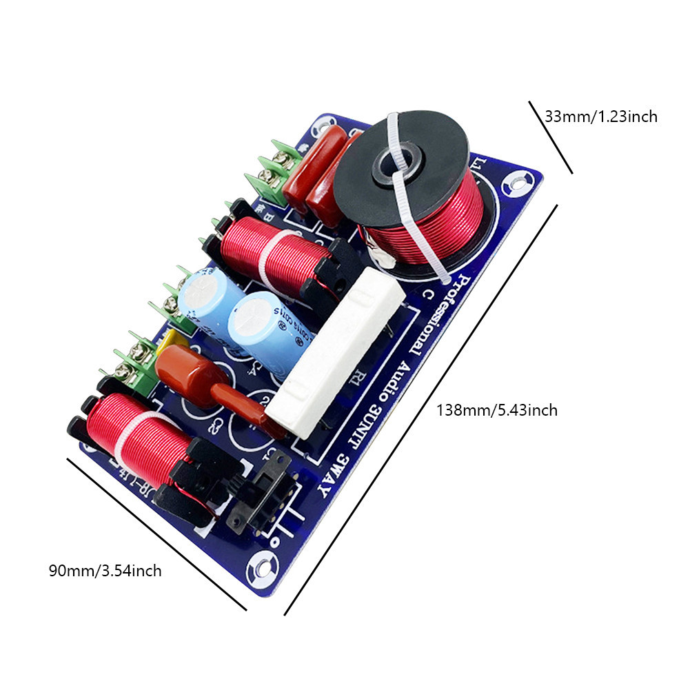 250W Audio Speaker Crossover Module Treble Medium Bass 3 Ways Speakers ...