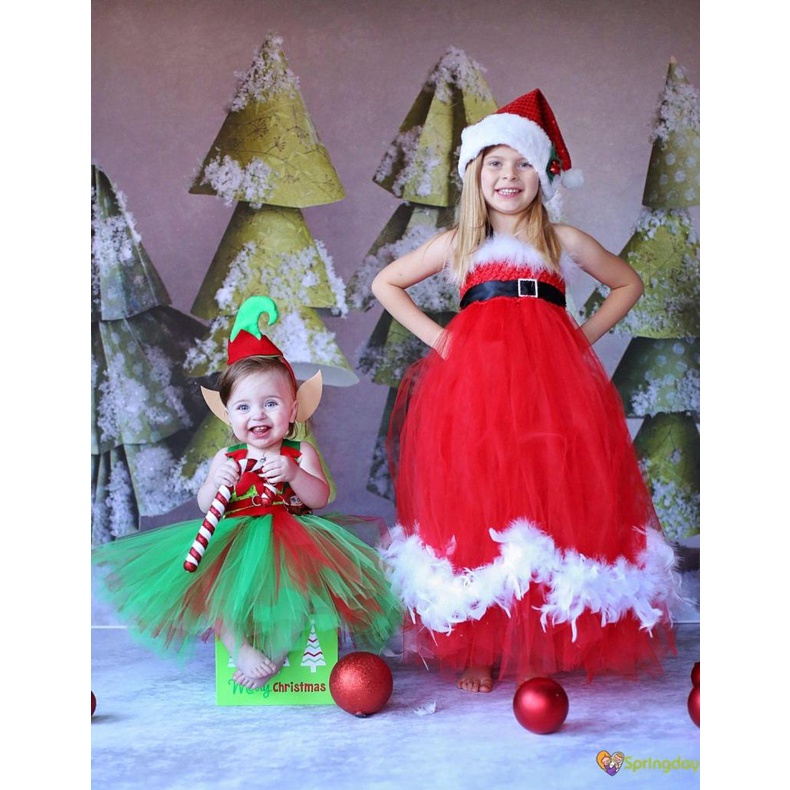 Baby Girls Long Sleeve Christmas Harley Gauze 2 Pcs Set main image 1