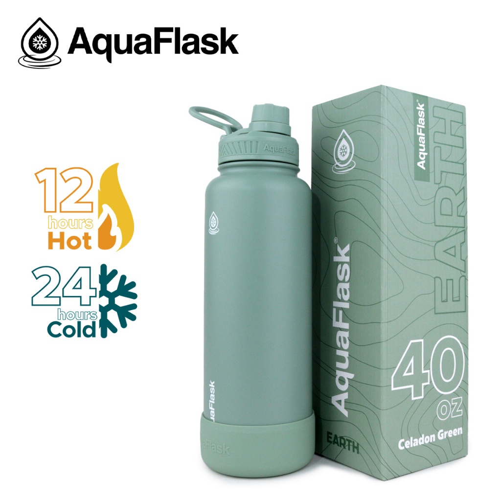 Aquaflask Earth Series Collection Limited Edition (18oz/22/32/40oz) with Silicone Boot | Shopee ...