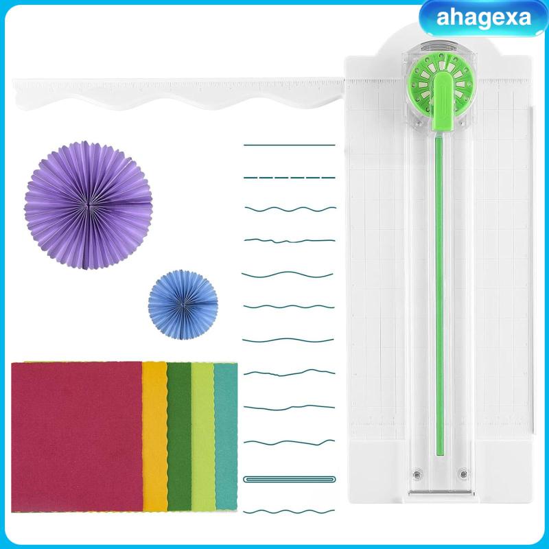 [Ahagexa] 12 Shapes in 1 Craft Paper Cutter, Handwork Decorative Border