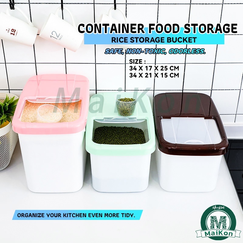 Rice Storage Container Food Storage Containers with Lids | Shopee ...