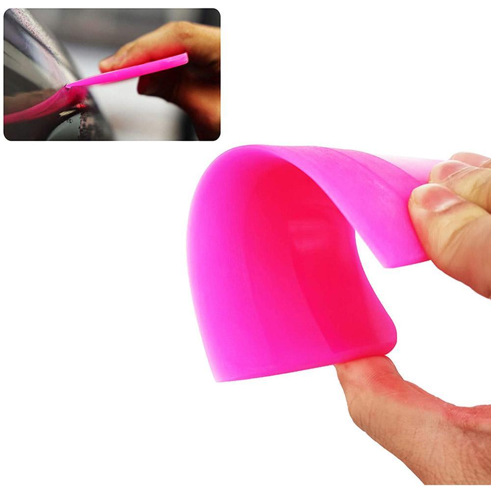 Soft Pink Rubber Scraper Automotive Filming Tools Scraper For Glass ...