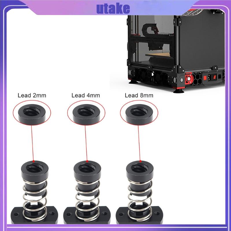 Utake Acme Threaded Rod DIY CNC 3D Printer T8 POM Anti Backlash Nuts ...