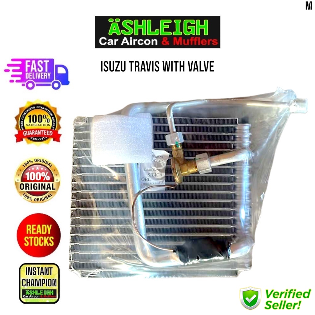 Isuzu Travis Evaporator Coil with Valve Car Aircon Cooling Laminated