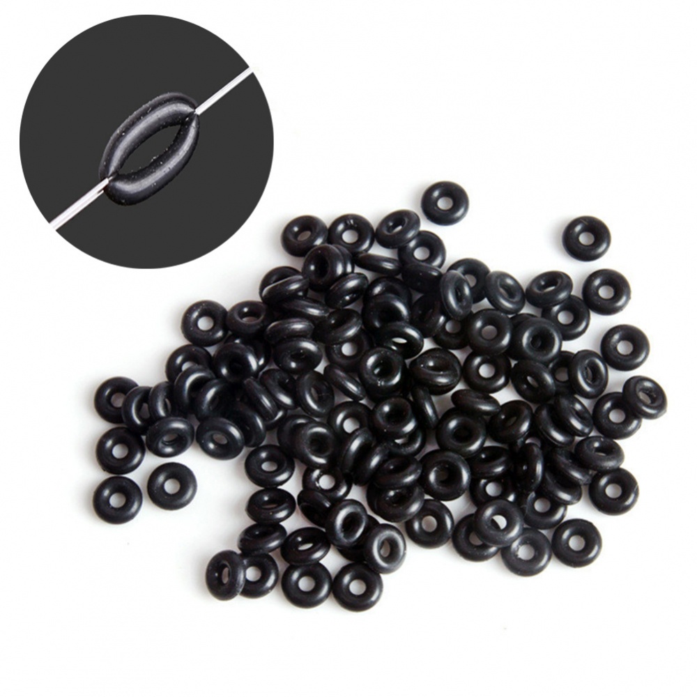 100Pcs Pack Carp Fishing Rigs Rings O Ring Silicone Material Durable ...