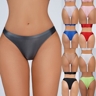 Cheap Women's Hipster Panties Underwear 4 Pack Cotton Ladies Stretch  Breathable Transparent Tempting Thong