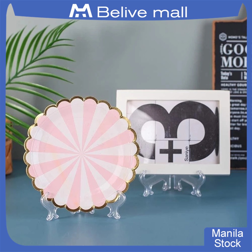 20Pcs Transparent Frame Display Stand Acrylic Easel Display Stand Plate ...