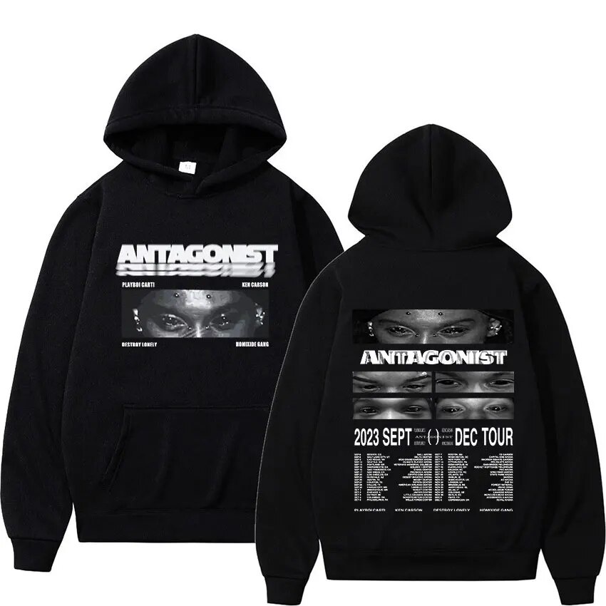 Rapper Playboi Carti Hoodie Antagonist Tour Concert 2024 Sweatshirt Men ...