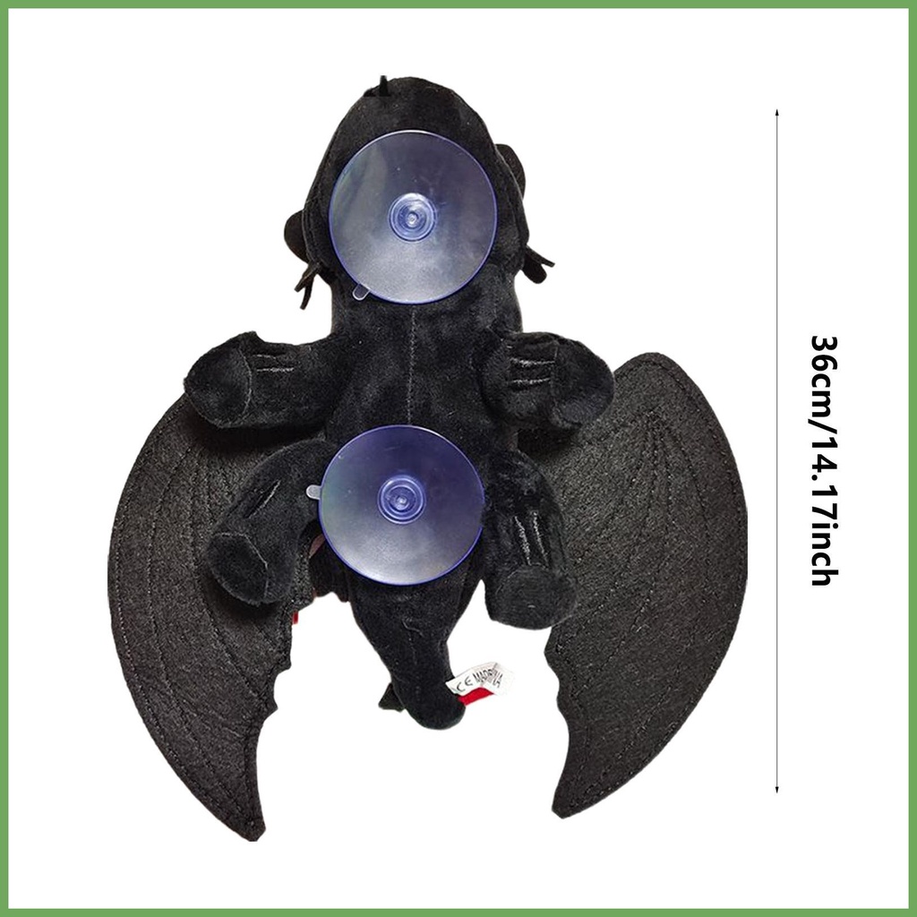 How to Train Your Dragon Night Fury Toothless Car Ornament Roof Doll ...