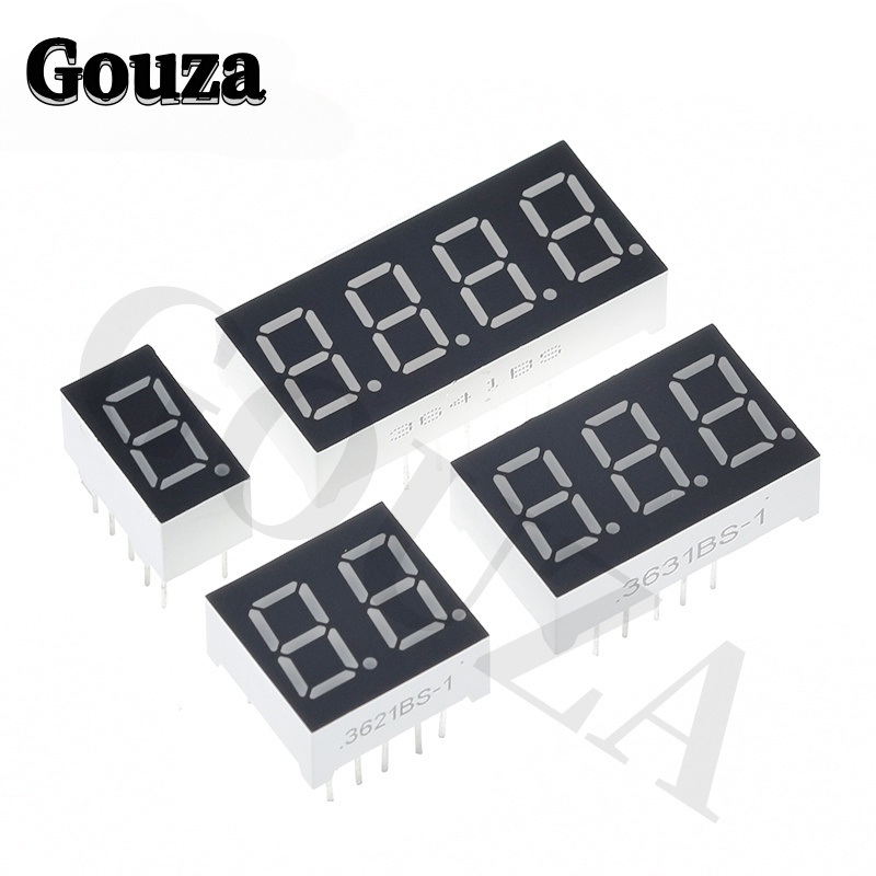 GOUZA 1/10PCS 0.36 inch LED display 7 Segment 1 Bit/2 Bit/3 Bit/4 Bit ...