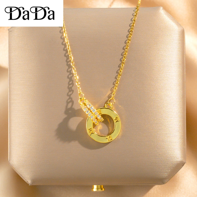 Cartier double ring necklace hotsell