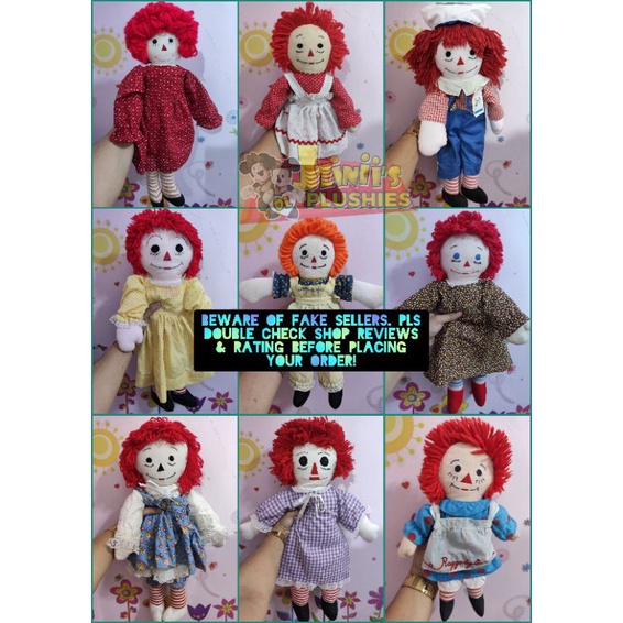 Raggedy ann and andy dolls best sale for sale