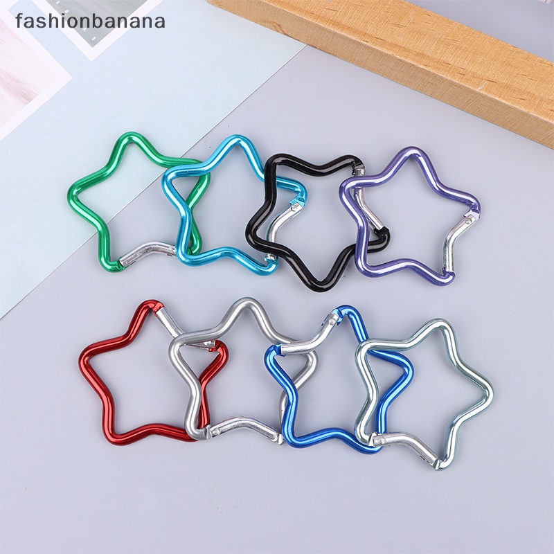 FBPH Bless Five-pointed Star Shaped Aluminum Carabiner Key Chain Clip ...