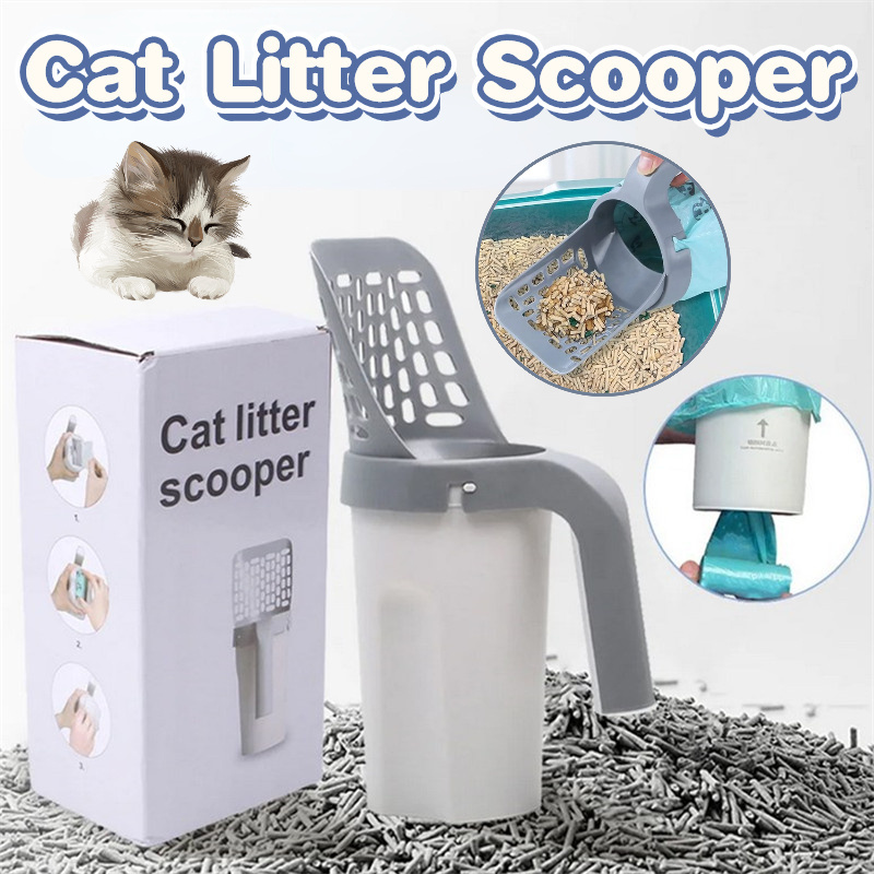 Cat Litter Shovel Self-cleaning Litter Scoop Removable Pet Filter Clean ...