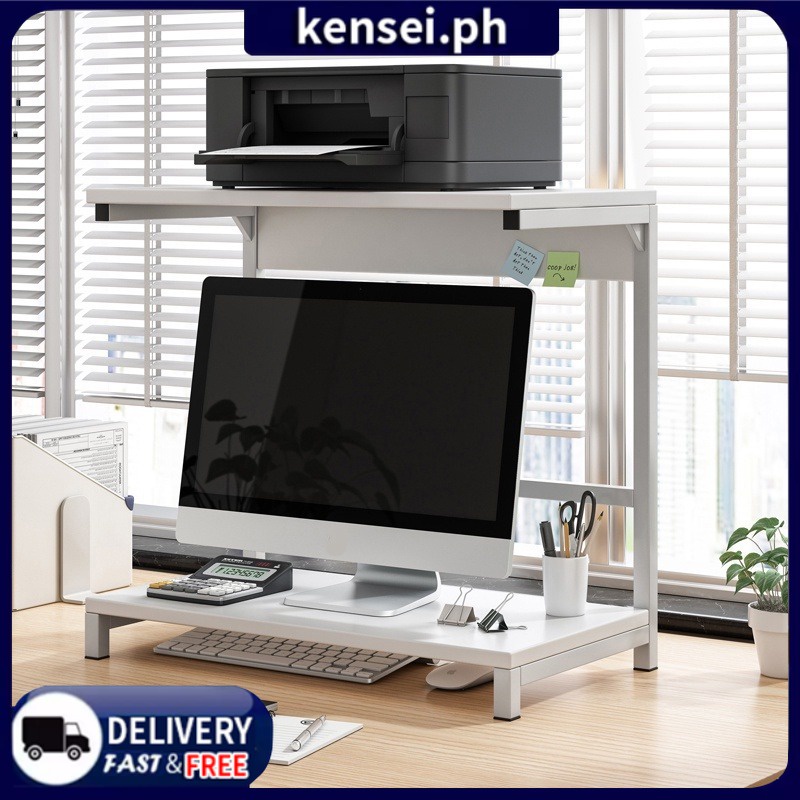 【Local Shipment】Ergonomic Wooden 2 Layer Computer Monitor Riser Rack ...