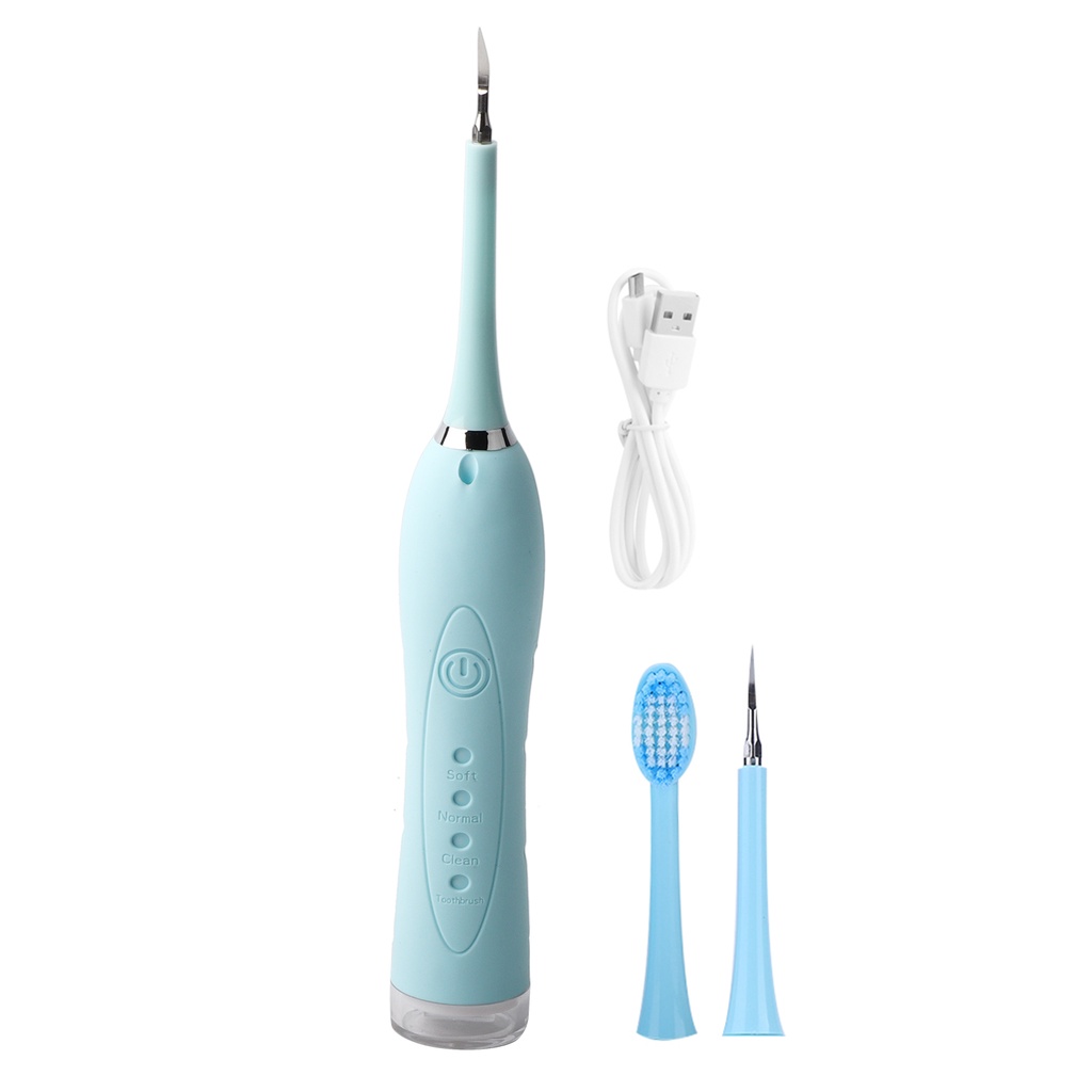 USB Electric Dental Calculus Vibration Plaque Tartar Removal Tooth Care (Blue) Shopee Philippines