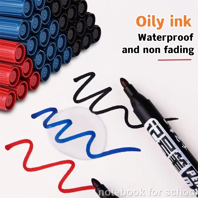1pcs Quick Drying Permanent Markers Oily Waterproof Marker Pen Oily Pen