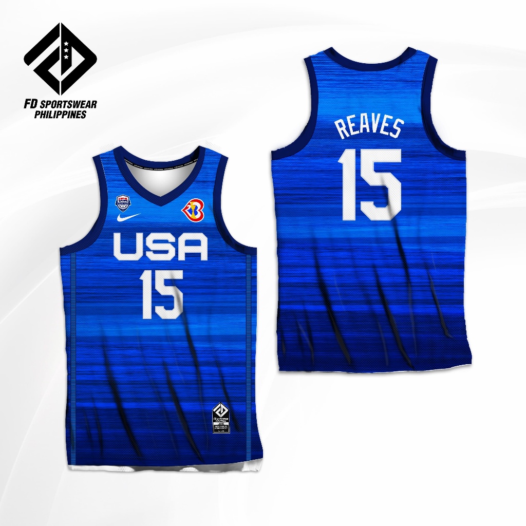 USA BASKETBALL FIBA WC 2023 BLUE REAVES EDWARDS BANCHERO BRUNSON ...