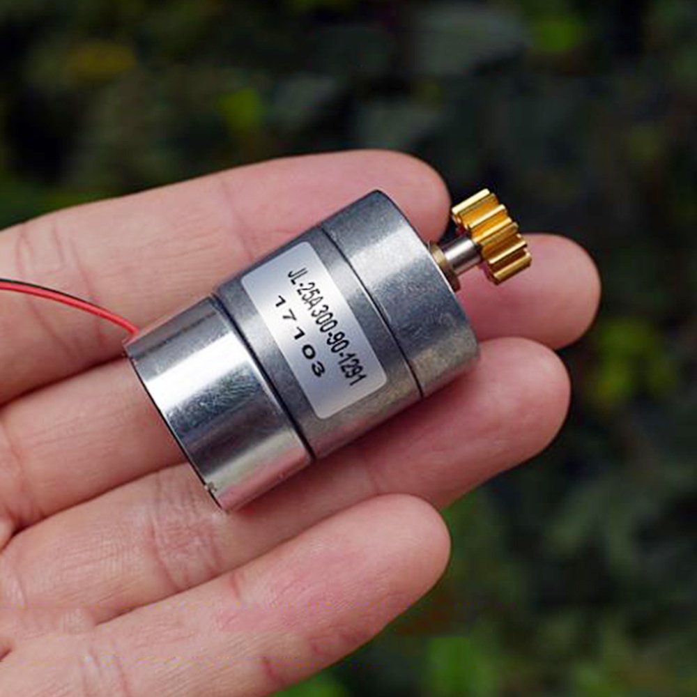 DC 6V-12V Micro Mute 300 All Metal Gear Motor 45-90RPM Slow Speed ...