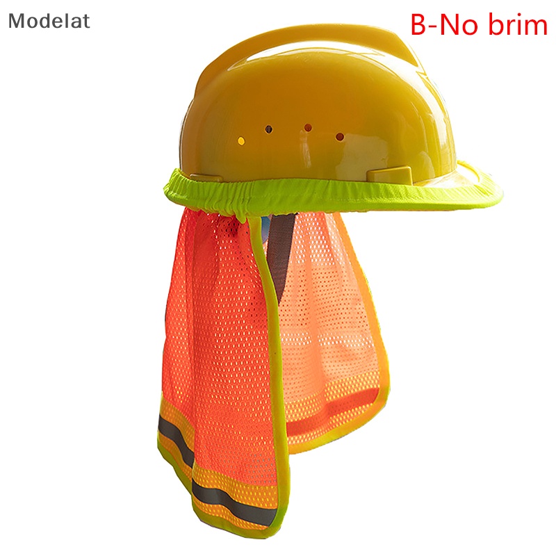 Modelat Summer Sun Shade Safety Hard Hat Neck Shield Helmets Reflective Hat Brim Reflective Cap Cover for Construction Workers ph