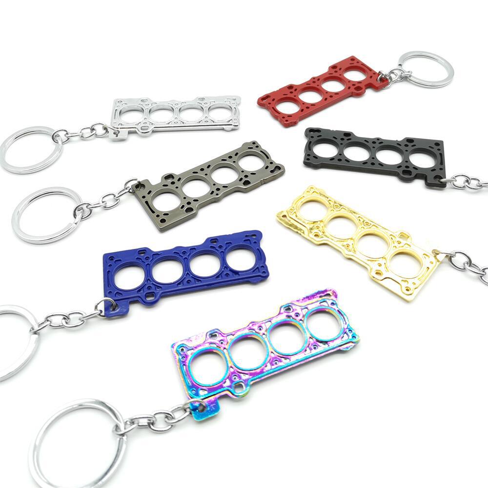 1Pcs Car Modification Cylinder Head Engine Gasket Keychains For Men ...