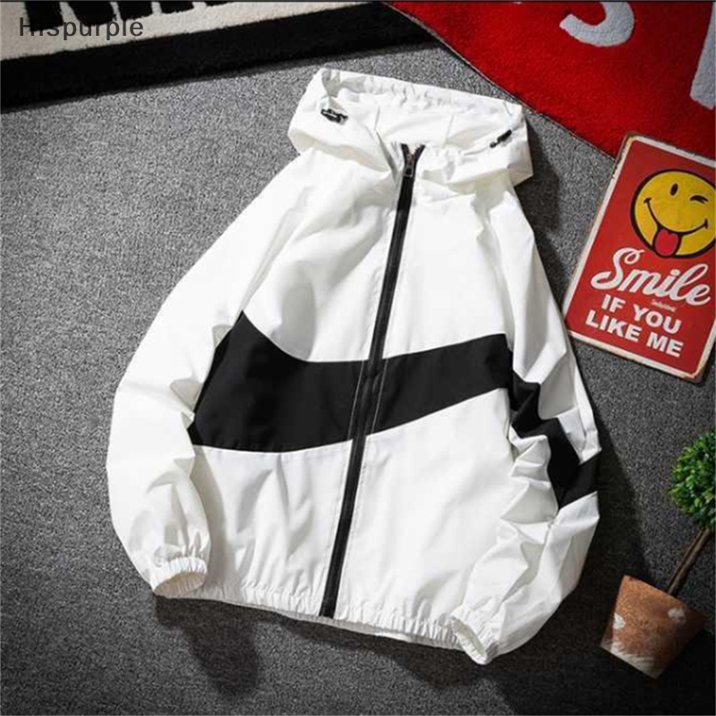 His Men's Streetwear Hip Hop Jackets Warm Windbreakers Zipper Hooded 